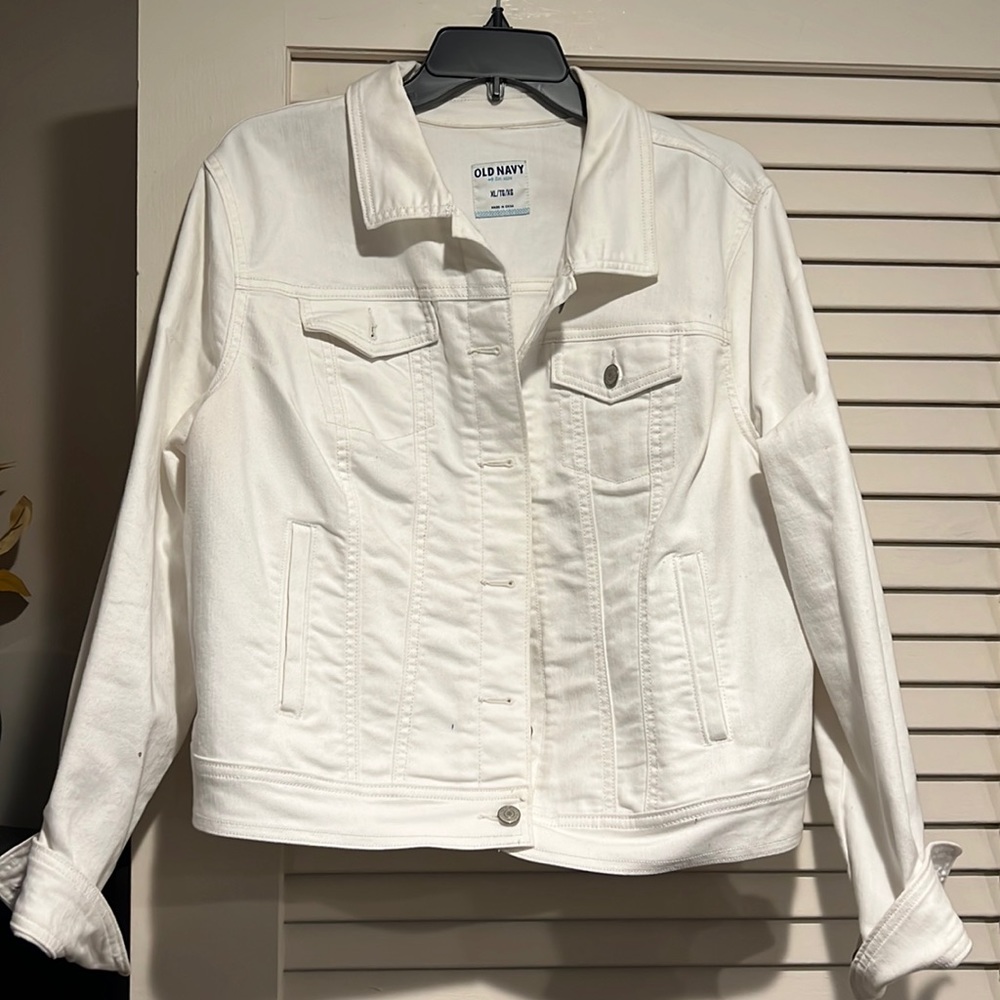 White denim jacket